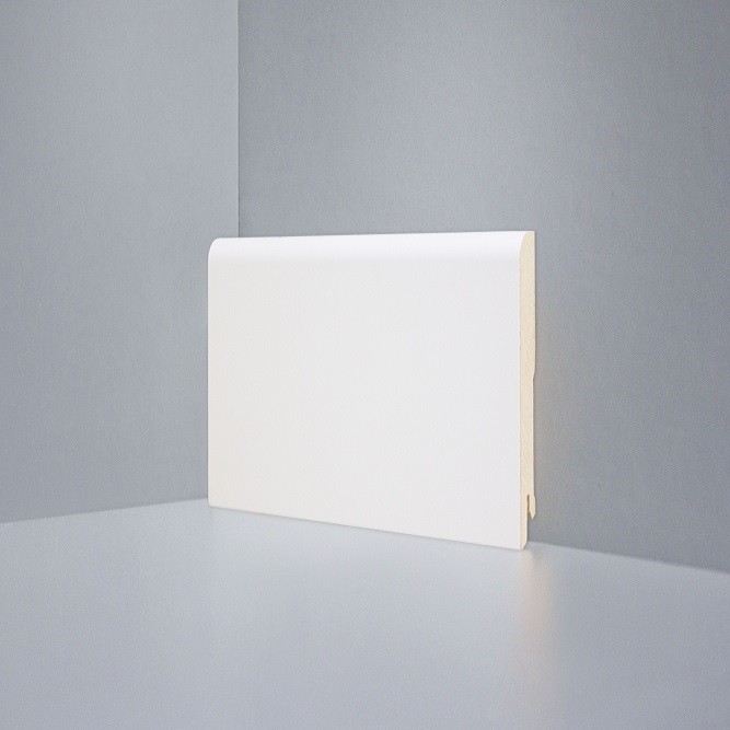 Плинтус Deartio МДФ U 102-100 9010 (100х16х2050) Кремовый фото 1 — ПетроПол