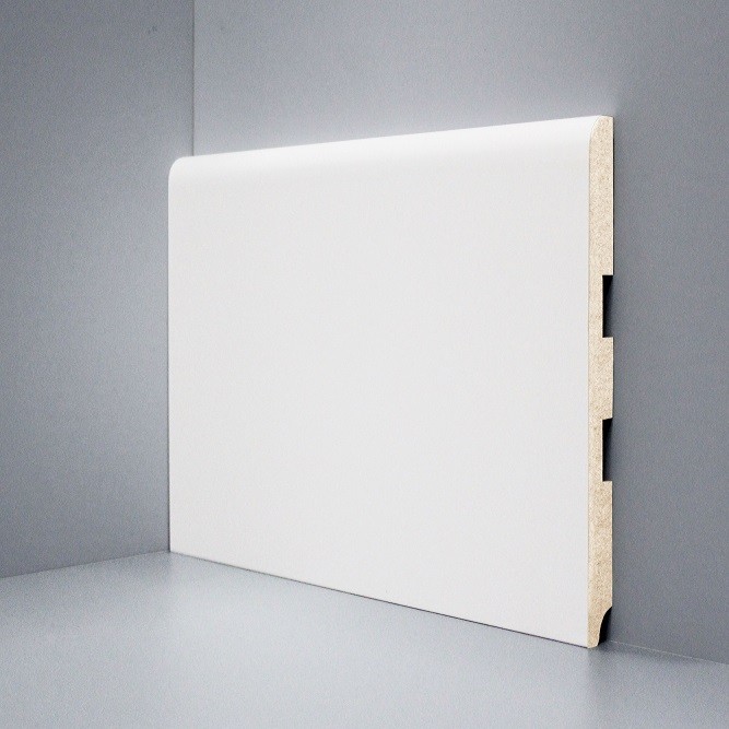 Плинтус Deartio МДФ U 102-150 (150х16х2050) Белый фото 1 — ПетроПол