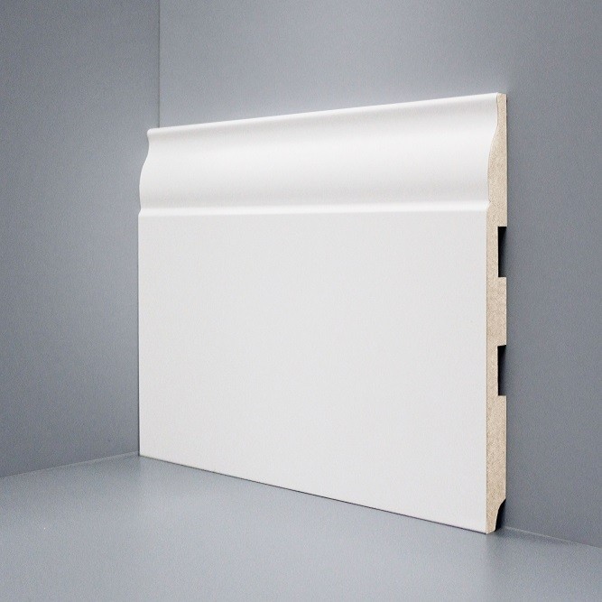 Плинтус Deartio МДФ U 103-150 (150х16х2050) Белый фото 1 — ПетроПол