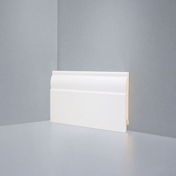 Плинтус Deartio МДФ U 104-80 9010 (80х16х2050) Кремовый фото 1 — ПетроПол