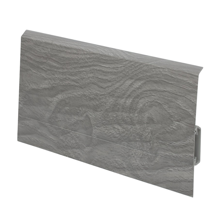 Плинтус пластиковый NG80 Шато Серый фото 1 — ПетроПол