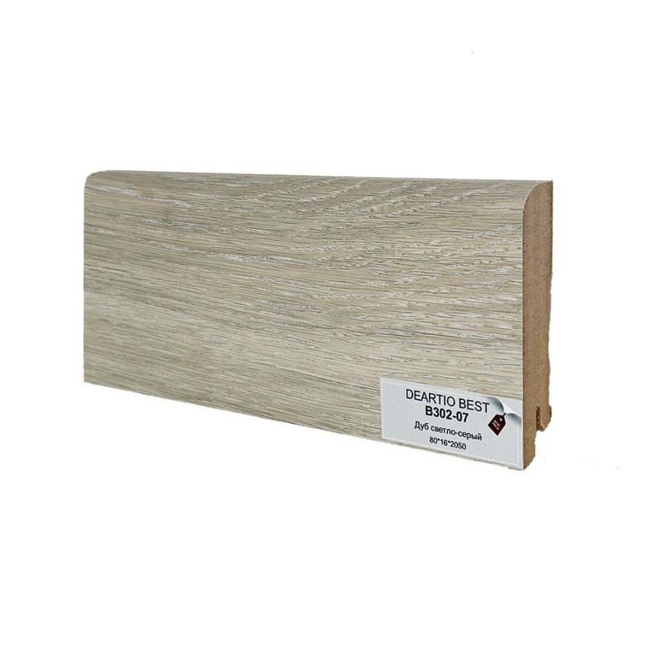 Плинтус Deartio МДФ B302-07 Дуб светло-серый фото 1 — ПетроПол
