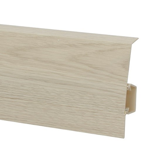 Плинтус пластиковый NG80 Дуб Полярный фото 1 — ПетроПол