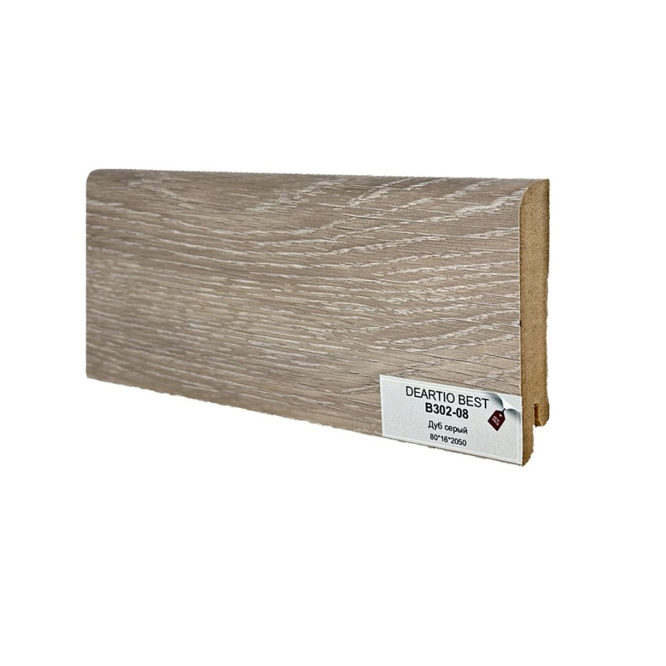 Плинтус Deartio МДФ B302-08 Дуб серый фото 1 — ПетроПол