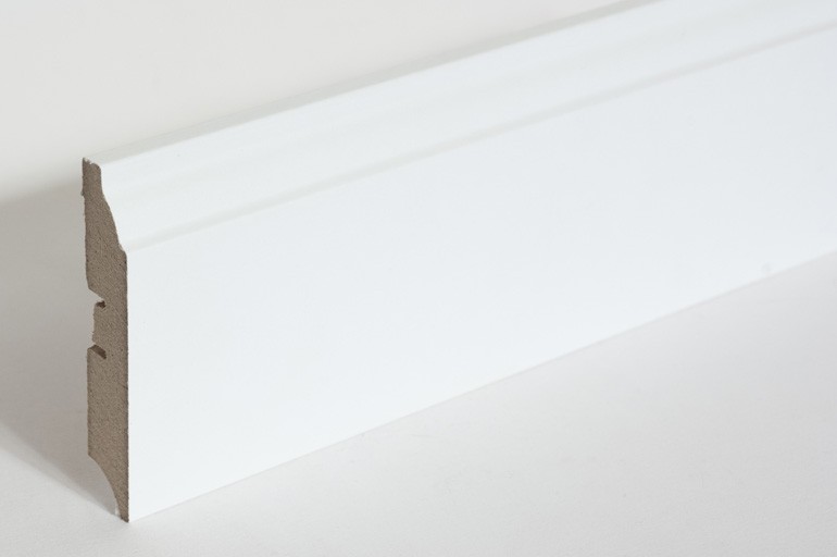 Плинтус МДФ Белый Smartprofile 82 х 16 фото 1 — ПетроПол