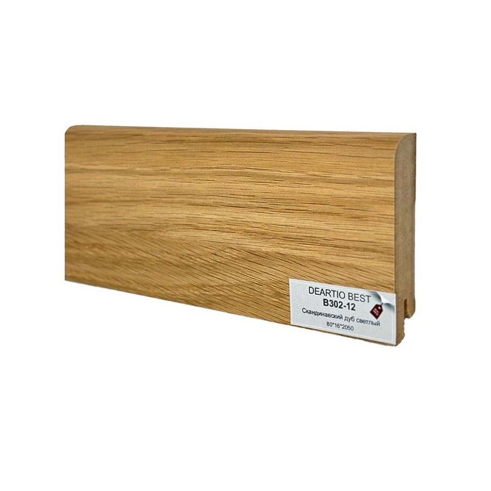 Плинтус Deartio МДФ B302-12 Скандинавский дуб светлый фото 1 — ПетроПол Плинтус Deartio МДФ B302-12 Скандинавский дуб светлый фото 1 — ПетроПол