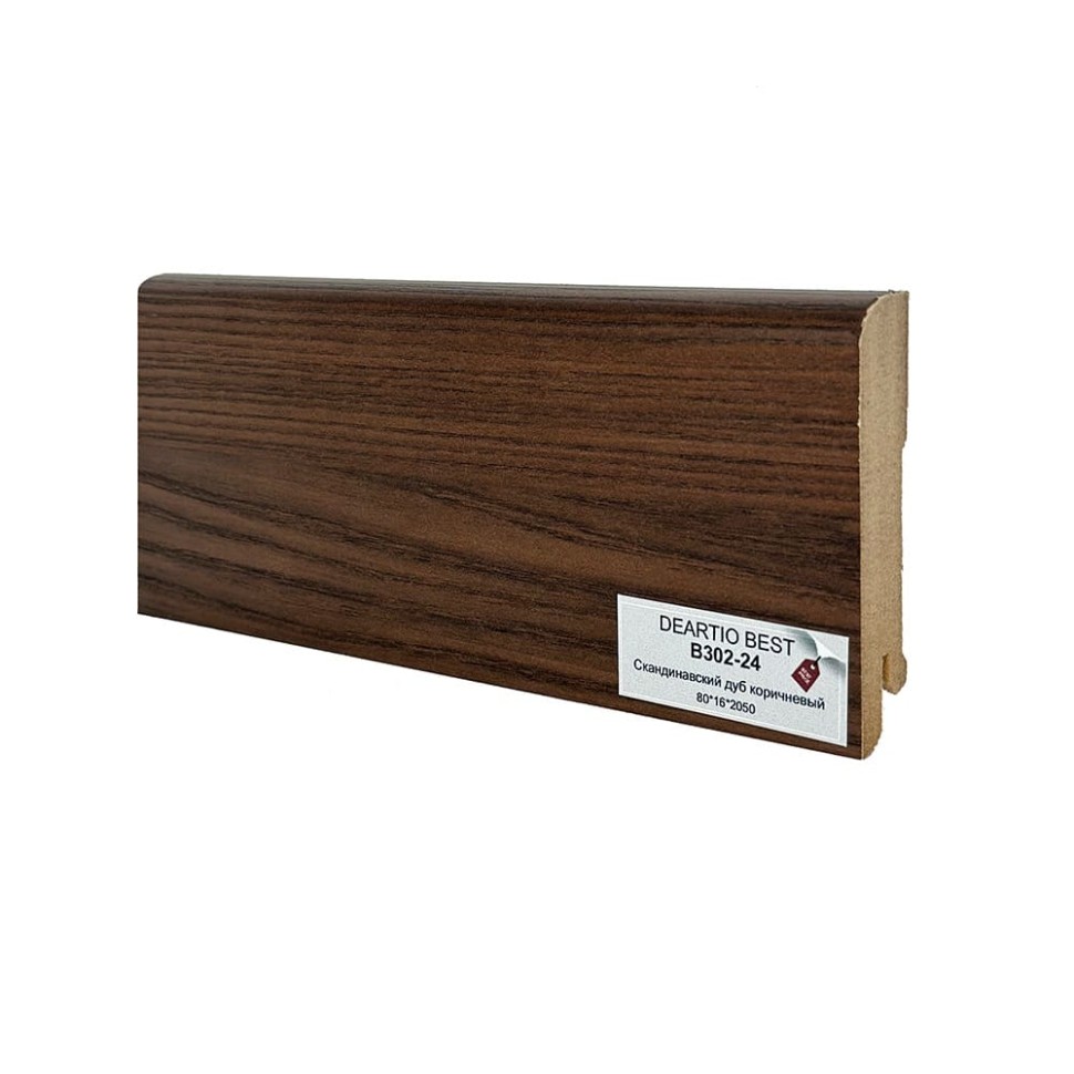 Плинтус Deartio МДФ B302-24 Скандинавский дуб коричневый фото 1 — ПетроПол