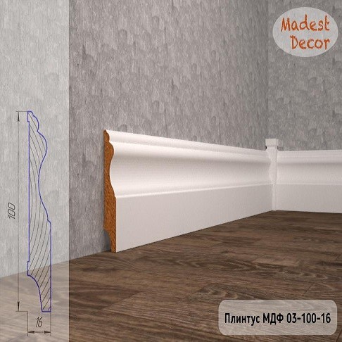 Плинтус МДФ 03-100-16 фото 1 — ПетроПол