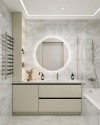 Керамогранит Buono Ceramic  Marble MVL4412P Aquarelle Ivory Glossy (60х120 см) фото 3 — ПетроПол
