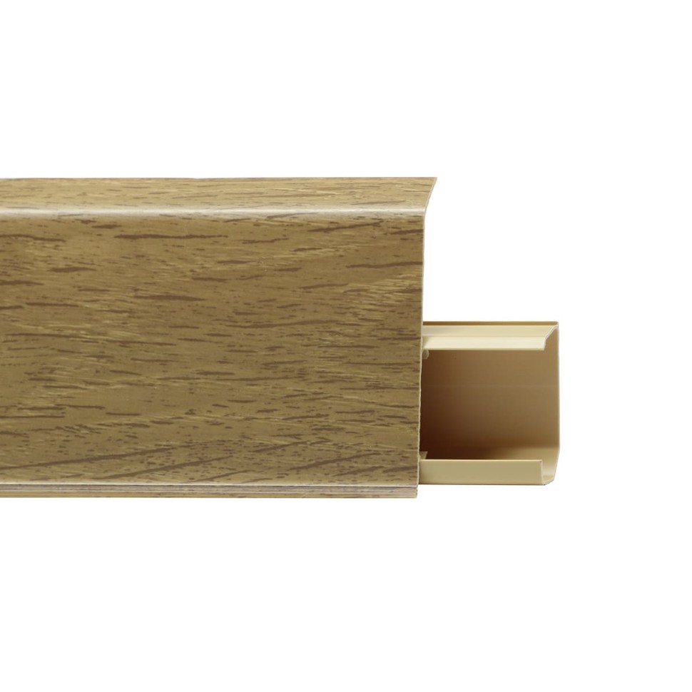 Плинтус ПВХ пластиковый 725 Дуб Натур фото 1 — ПетроПол