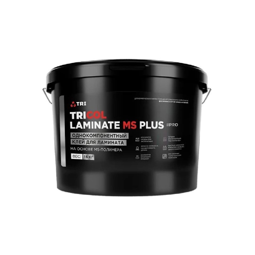 Клей для ламината Tricol Laminatе MS PLUS (15кг) фото 1 &mdash; ПетроПол