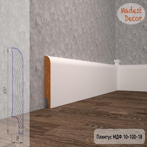 Плинтус МДФ 10-100-18 фото 1 — ПетроПол