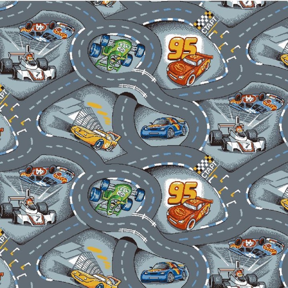 Ковролин Нева Тафт Принт Гонки 90;13 (4м) фото 1 — ПетроПол
