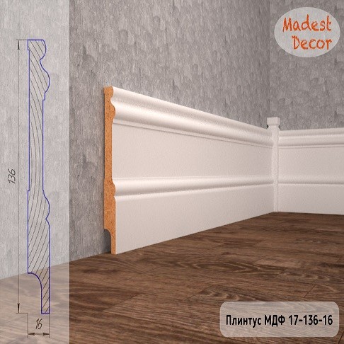Плинтус МДФ 17-136-16 фото 1 — ПетроПол