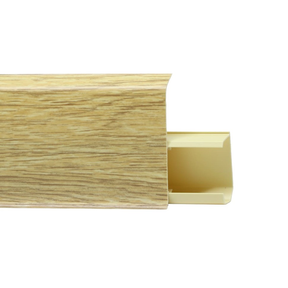 Плинтус ПВХ пластиковый 710 Дуб Окланд фото 1 — ПетроПол