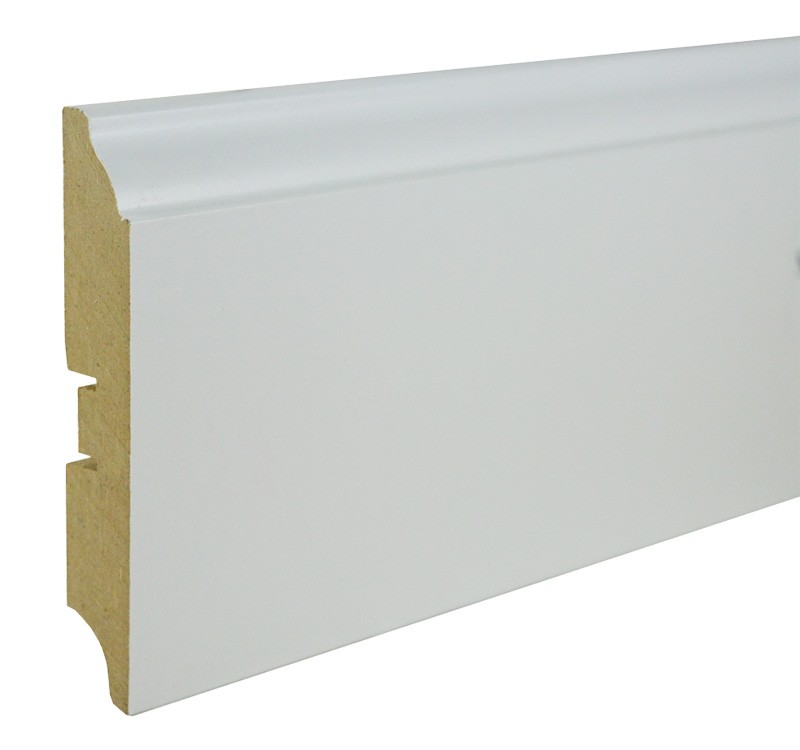 Плинтус Белый Smartprofile Paint (100 х 16) 100B фото 1 — ПетроПол