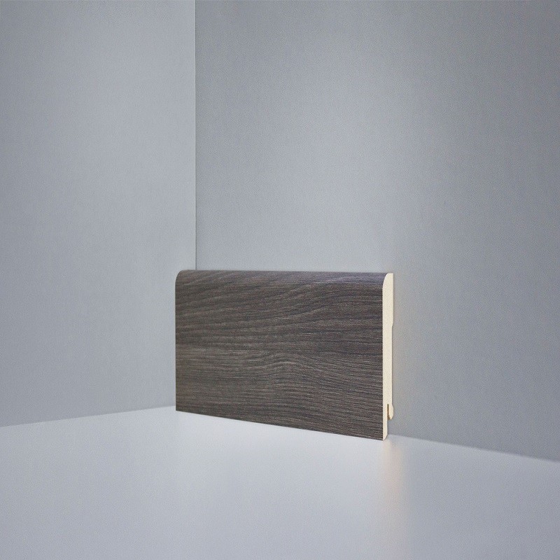 Плинтус Deartio МДФ Дуб Монте-Карло серый (80х16х2050) B202-03 фото 1 — ПетроПол