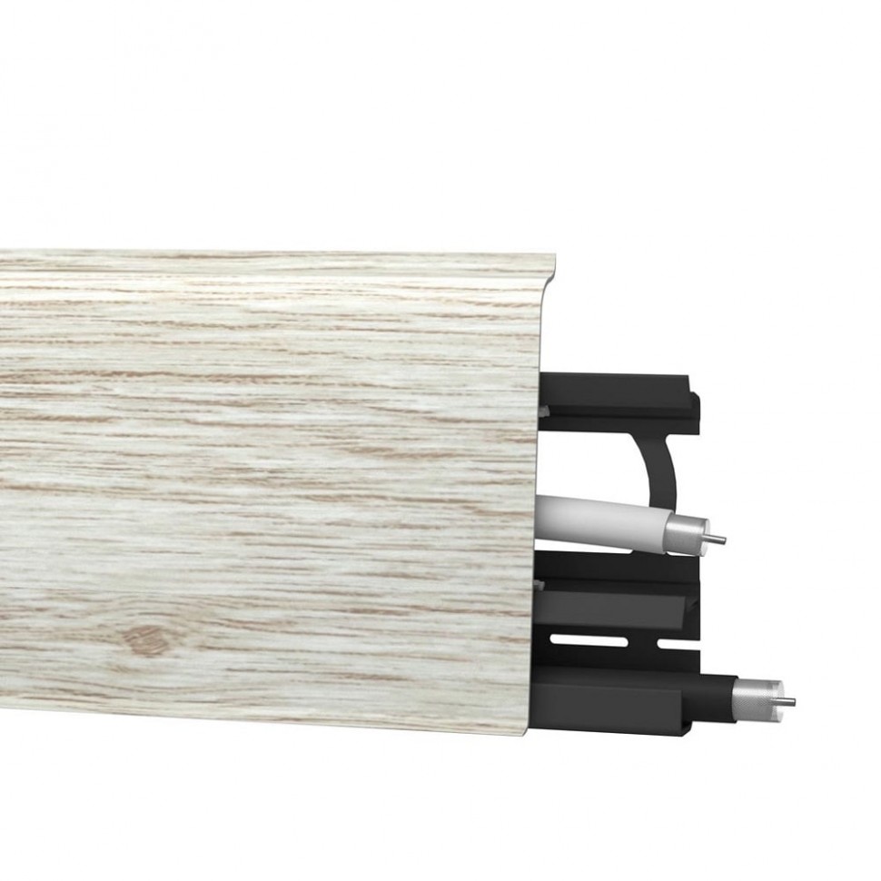 Плинтус Arbiton Indo 135 Дуб Платиновый фото 1 — ПетроПол