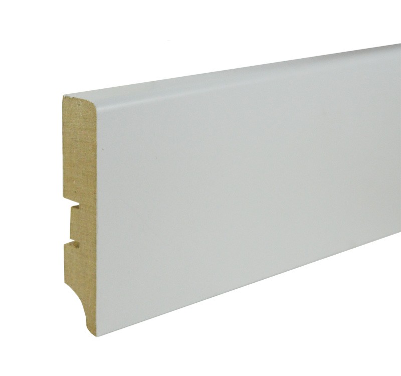 Плинтус Белый Smartprofile Paint (80 х 16) 80А фото 1 — ПетроПол