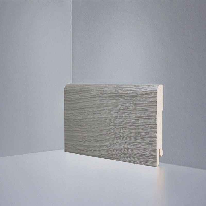 Плинтус Deartio МДФ Дуб серый браш (80х16х2050) B202-08 фото 1 — ПетроПол