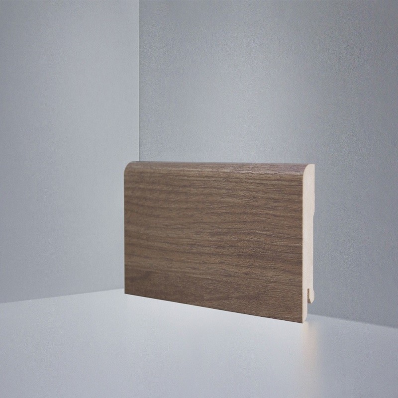 Плинтус Deartio МДФ Орех (80х16х2050) B202-19 фото 1 — ПетроПол