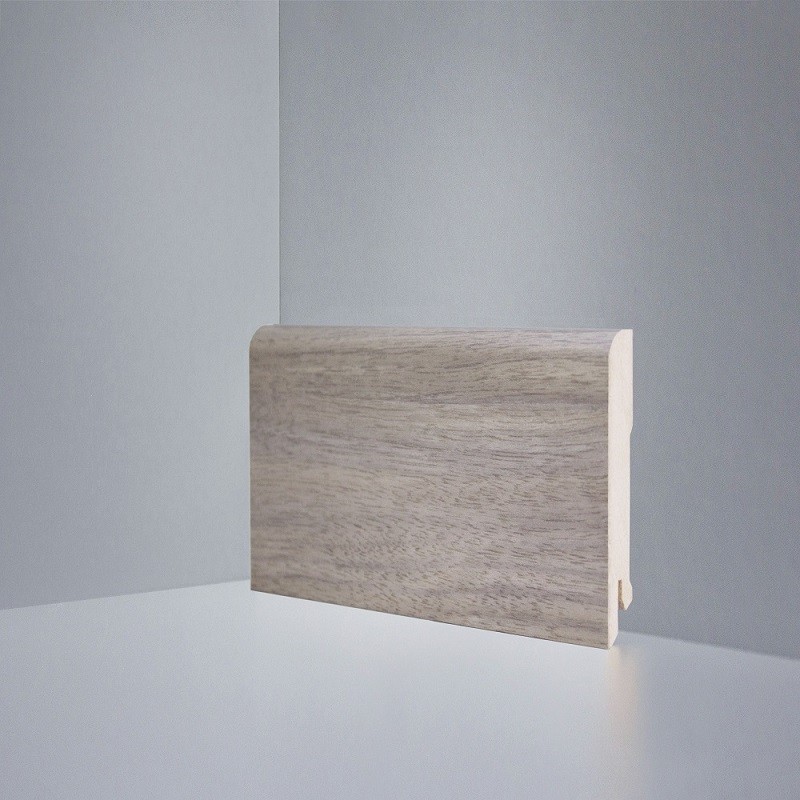 Плинтус Deartio МДФ Орех Светлый (80х16х2050) B202-21 фото 1 — ПетроПол