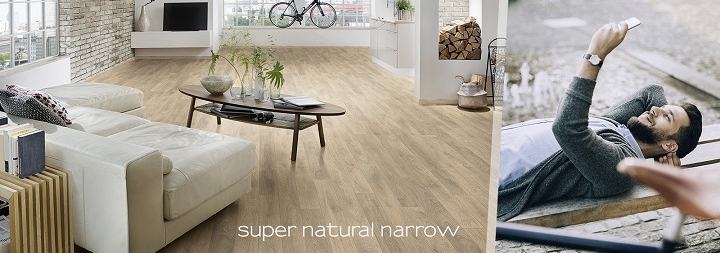 Размеры: 1 285 x 123 x 8 mm
20 лет гарантии
Класс эксплуатации 33 / AC 5
Описание: для интенсивного использования в коммерческих и жилых помещениях
V-образная 4-х сторонняя фаска
Безвредность для окружающей среды
Влагоизоляция Aquastop
Толщина 8 мм
Синхронная поверхность, естественная на вид и на ощупь
Антибактериальная поверхность
Описание замка 1clic2go: Быстро. Просто.Надежно. Слышимый характерный щелчок при соединении панелей по торцам.
Практичные узкие панели с оптикой натурального дуба удачно вписываются в современный интерьер. Матовая поверхность с мерцающими порами и микрофаска по периметру панели создают эффект настоящей паркетной доски. Удобный размер панели значительно облегчает укладку пола и позволяет Вам в мгновение ока добиться превосходного результата. Super Natural Narrow